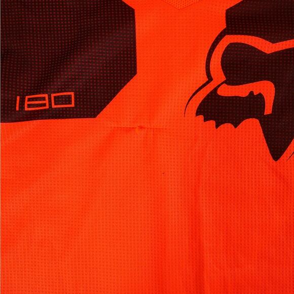 Fox 180 Racing Jersey Mens XXL Long Sleeve Motocross Striped Spell Out Logo - Picture 3 of 8
